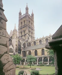 Vue de la cathédrale de Gloucester, 14ème siècle